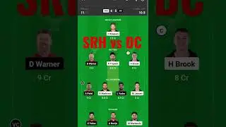 SRH vs DC #dream11 #shotrs #my11circle