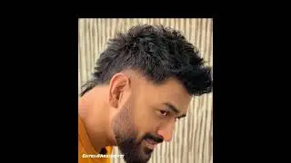 M.S. Dhoni's New Hairstyle Look Video || M S Dhoni || MSD || 7 ||  MS Dhoni's New Look || AkashEdits