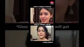 College Expectations vs Reality | Class 12 to College Life | #shorts #college #collegelife #class12
