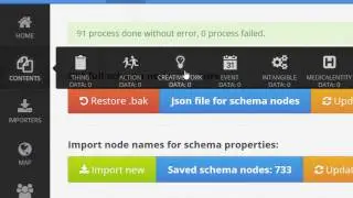 Use schema to select content type, and download node properties