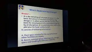 Questions Related to Valves, Piping And Equipment layout