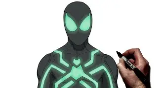 How To Draw Stealth 'Big Time' Suit | Step By Step | Spider man