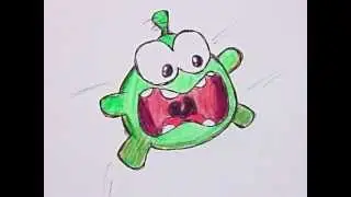 Draw Om Nom Cut the Rope 7