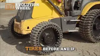 Puncture-Free Airless Backhoe Tires Save Money | EWRS-BHS