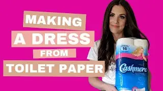 I made a runway gown from TOILET PAPER!