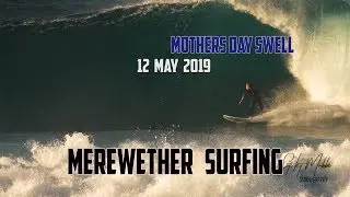 Merewether surfing - Double overhead RAW - 12 May 2019