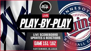 🔴LIVE New York Yankees vs Minnesota Twins - Play-By-Play & Reactions (9/16/25)