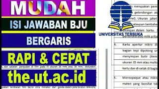 ISI JAWABAN DILEMBAR BJU BERGARIS DENGAN CEPAT UAS THE UT 2020