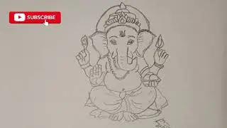 Simple Ganesh ji drawing ! How to draw a Ganesh ji 
