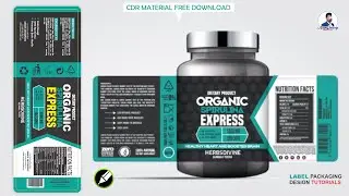 PRODUCT Label Organic Design in Corel Draw x7 x6 x8 in Hindi #azam_farooqi #design_arts-13