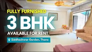Fully Furnished 3 BHK Balcony Flat For Rent In Kolshet Road, Thane | Swagat Properties