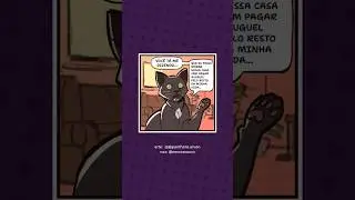 Voc&ecirc; aceitaria essa oferta? | Arte: panthera.arven #fyp #dublagem #tirinhas #gato #pet #humor