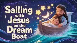 🌙 Sailing with Jesus on the Dream Boat | Peaceful Christian Lullaby for Babies to Sleep in 3 Min