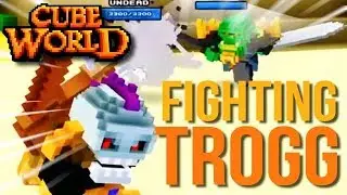 Cube World - FIGHTING TROGG (PVP) | Let's Play Cube World 2019 [Co-Op] #23