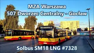 MZA Warszawa - linia 507, Solbus SM18 LNG #7328