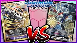Digimon TCG: Beelzemon Warp Turbo Vs Justimon (English EX2 Digital Hazard) Tabletop Sim Gameplay