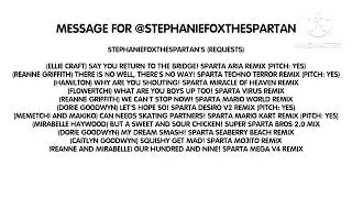 (Reupload) Message By Stephanie Fox The Spartan (Read Description)