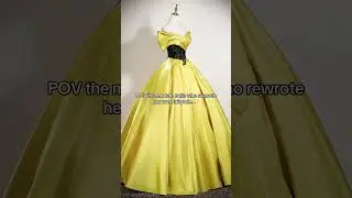Yellow Satin And Black Lace Party Dress - Luulla.com 💛 #ballgown #eveninggown #promdress #shorts