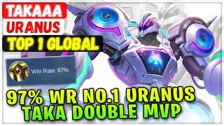 97% Win Rate No.1 Uranus Taka Double MVP [ Top 1 Global Uranus ] Takaaa Mobile Legends Emblem Build
