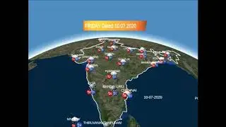 All India Weather Forecast and Warning based on 08:30 hours IST of 10/07/2020