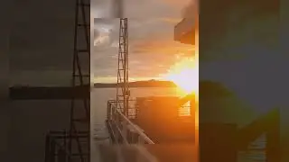 Awesome sunset | Pacific Ocean | Beautiful Nature | Merchant Navy | Life at sea | Philippines | 🌍