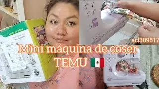 Unboxing y probando mini máquina de coser ✂️✨ | Colaboración con TEMU #temu #haul 