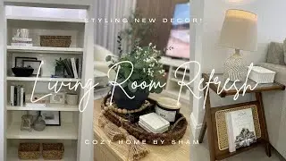 Styling New Home Decor Pieces In My Home | Cozy  Neutral Living Room | Home Decor Finds