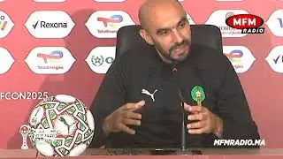 وليد الركراكي :95٪ ديال المغاربة معانا…وعارفين شنو كنديرو…وحنا خدامين على الهدف بلا صداع راس .