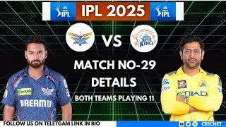 CSK vs LSG: Playing XI, Pitch Report, and Head-to-Head Analysis#CSKvLSG #IPL2025 #Cricket