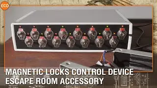 Magnetic locks control device. Escape room accessory,