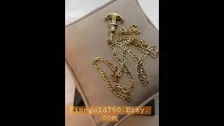 18k Gold Anchor Necklace/ Gold Anchor Necklace/ Anchor Necklace Gold/ Ship Anchor Necklace
