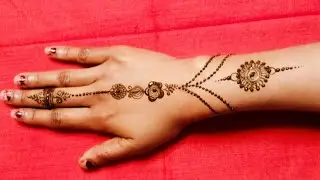 New Bracelet Style Mehndi Design ✨ | Simple Mehndi for Beginners | Very Easy Mehandi Design 
