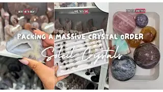 ☀️Packing a HUGE Crystal Order for Whitney | 5 Minutes | SOL&Euml;IL CRYSTALS