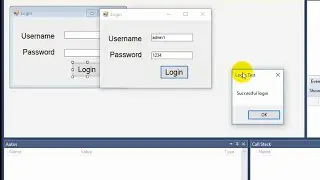 Visual basic VB ||  login Username and Password