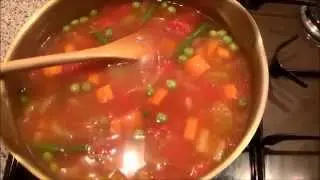 Rustic Vegetable Soup - How to make a quick,easy & healthy soup