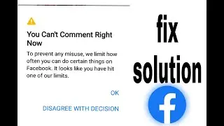 How to fix Facebook you can't comment right now problem slove simple solution 2021 fanii jwand