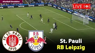 🔴Live- St. Pauli gegen RB Leipzig | Bundesliga 2025/26 | Football PES21 Simulation
