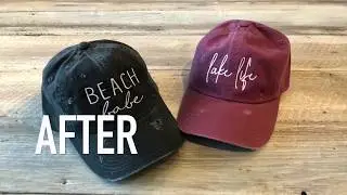 DIY Distressed Dat Hat - Quick & Easy!