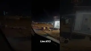 Captain&rsquo;s View: Air Transat A321 Neo marshaled into gate.￼