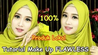 MAKE UP FLAWLESS UNTUK KONDANGAN GLAMOR,MEWAH,ELEGANT,LUXURY || TUTORIAL HIJAB MENUTUP DADA ||