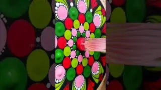 DIY CHRISTMAS COASTERS 🎄☃️ #shorts #trending #dotmandala #mandalatutorial #dotmandalatutorial #art