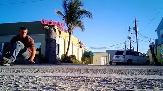 Longboard Skateboard Street Carving Trick - Rail Grab Tail Slide/Powerslide  - How To