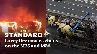Traffic chaos as Tesco lorry fire shuts motorway amid two-hour Dartford Tunnel queues