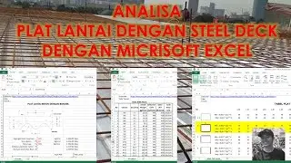 ANALISA STRUKTUR PLAT LANTAI DENGAN STEEL DECK ( BONDEK ) MS EXCEL