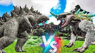 Dinosaur Godzilla VS ICE Titan |  EPIC ARK BATTLE