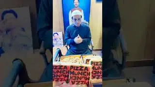 Pakistani Greatest comedian Saleem Afridi sir comments abt Pizza Munch Landhi Branch