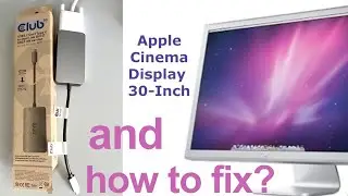 Club 3D USB C to DVI Adapter and Apple Cinema Display 30 inch