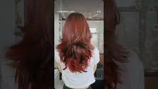 creative hair colour 🤎 #creative #hairstyle #story #redhair #saloon #hairstyle #cuttingskills