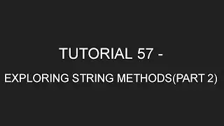Java Programming Tutorial 57 - Exploring String methods(Part 2)  (in English)