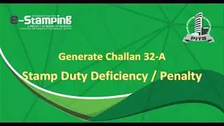 Pay e-Stamp Deficiency/Penalty